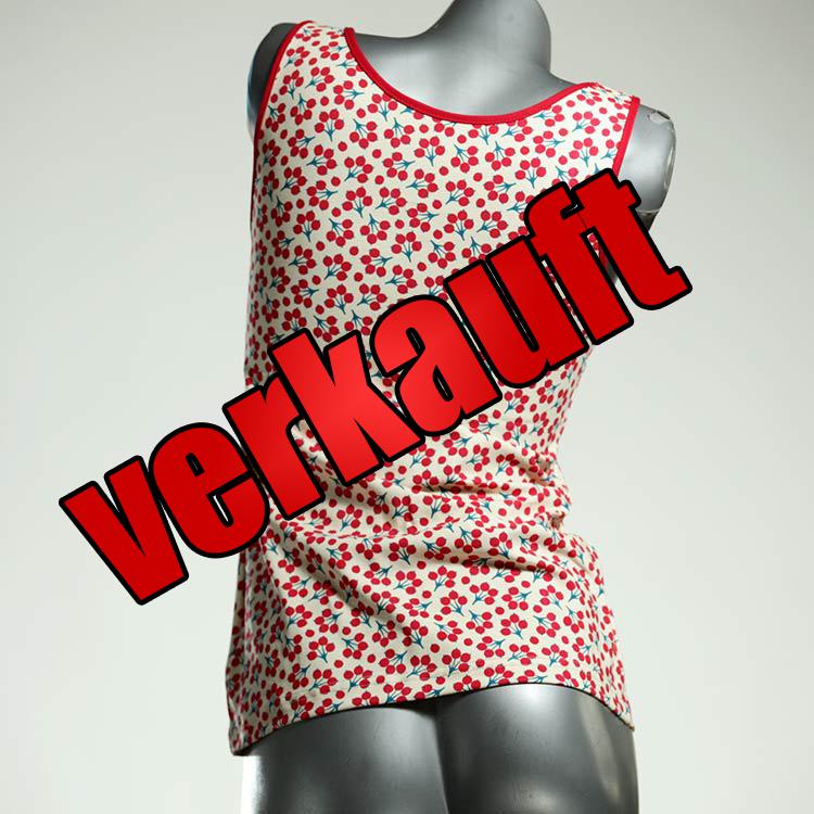 schöne attraktive gemusterte preiswerte Top aus Biobaumwolle, Unterhemd für Damen