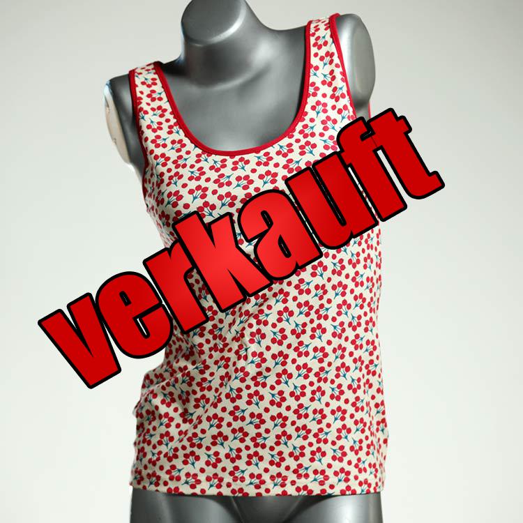 schöne attraktive gemusterte preiswerte Top aus Biobaumwolle, Unterhemd für Damen