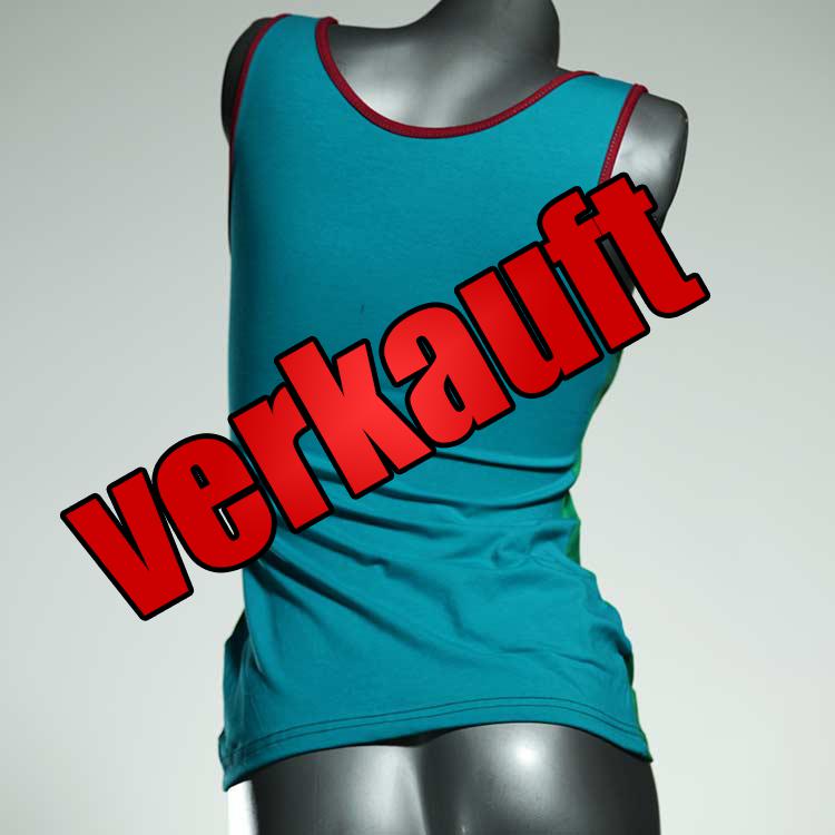 ökologische sexy bunte süße Top aus Biobaumwolle, Unterhemd für Damen