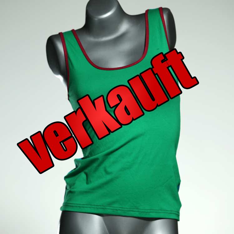 ökologische sexy bunte süße Top aus Biobaumwolle, Unterhemd für Damen