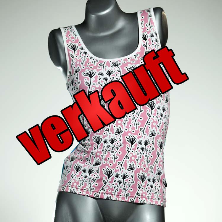 preiswerte handgemachte nachhaltige farbige Top aus Biobaumwolle, Unterhemd für Damen