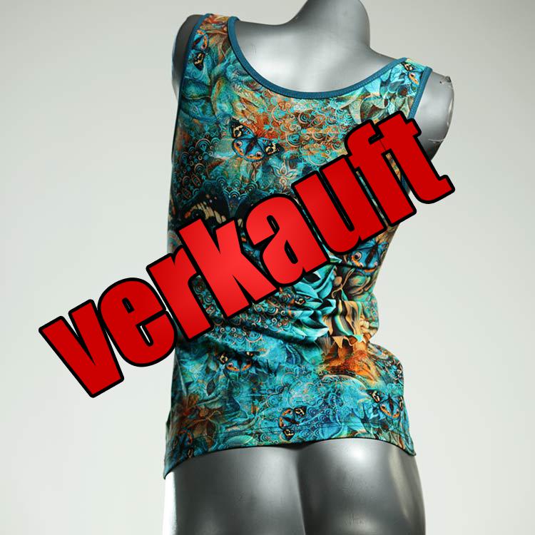 gemusterte preiswerte bequeme sexy Top aus Biobaumwolle, Unterhemd für Damen