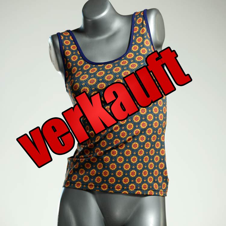 farbige bequeme nachhaltige sexy Top aus Biobaumwolle, Unterhemd für Damen