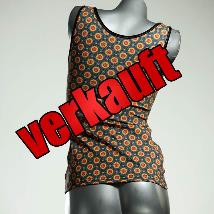 attraktive farbige süße ökologische Top aus Biobaumwolle, Unterhemd für Damen