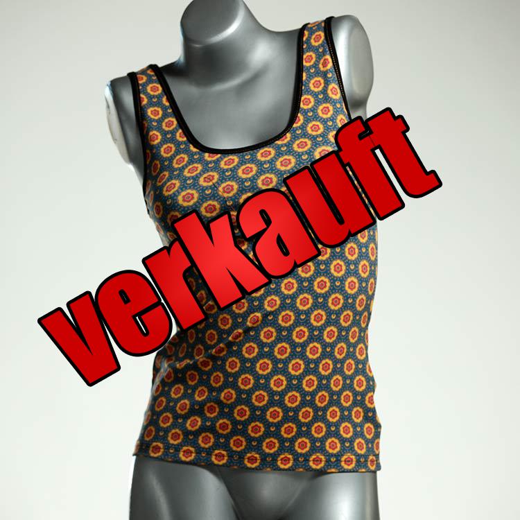 attraktive farbige süße ökologische Top aus Biobaumwolle, Unterhemd für Damen