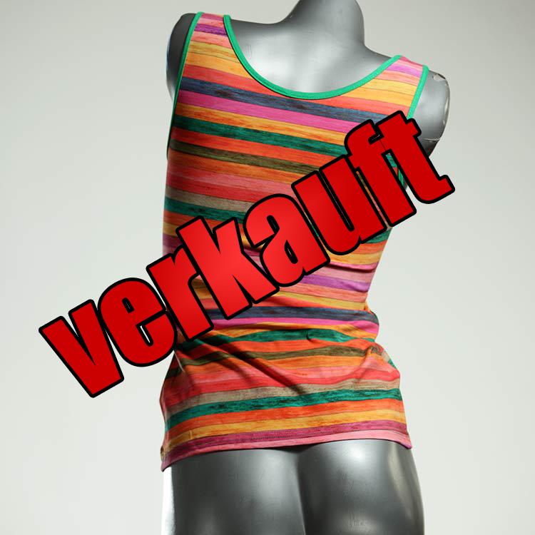 süße handgemachte farbige schöne Top aus Biobaumwolle, Unterhemd für Damen