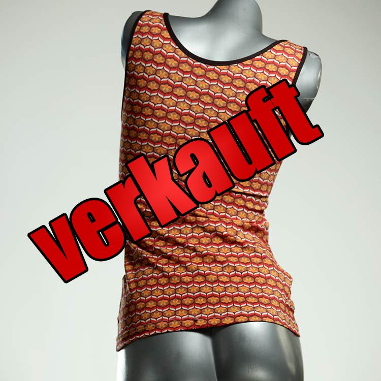 handgemachte nachhaltige preiswerte attraktive Top aus Biobaumwolle, Unterhemd für Damen