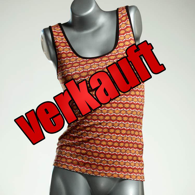 handgemachte nachhaltige preiswerte attraktive Top aus Biobaumwolle, Unterhemd für Damen