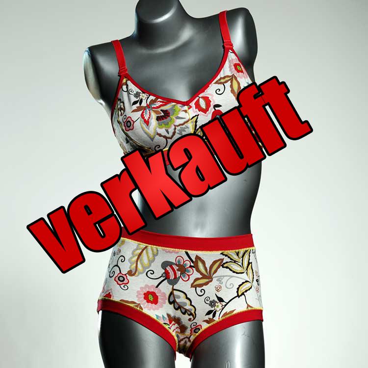 günstige bunte preiswerte gemusterte Ensemble mit BH