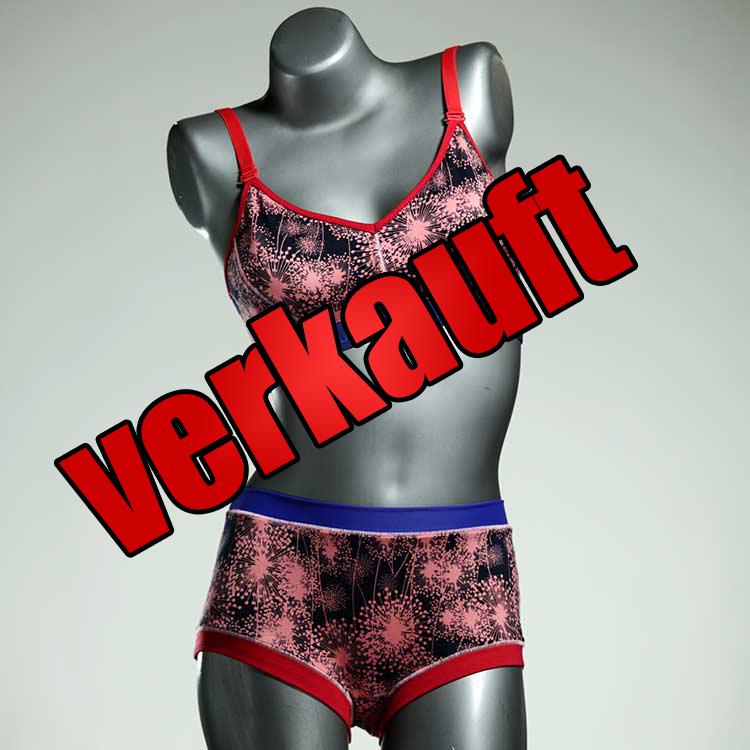 attraktive farbige handgemachte süße Ensemble mit BH