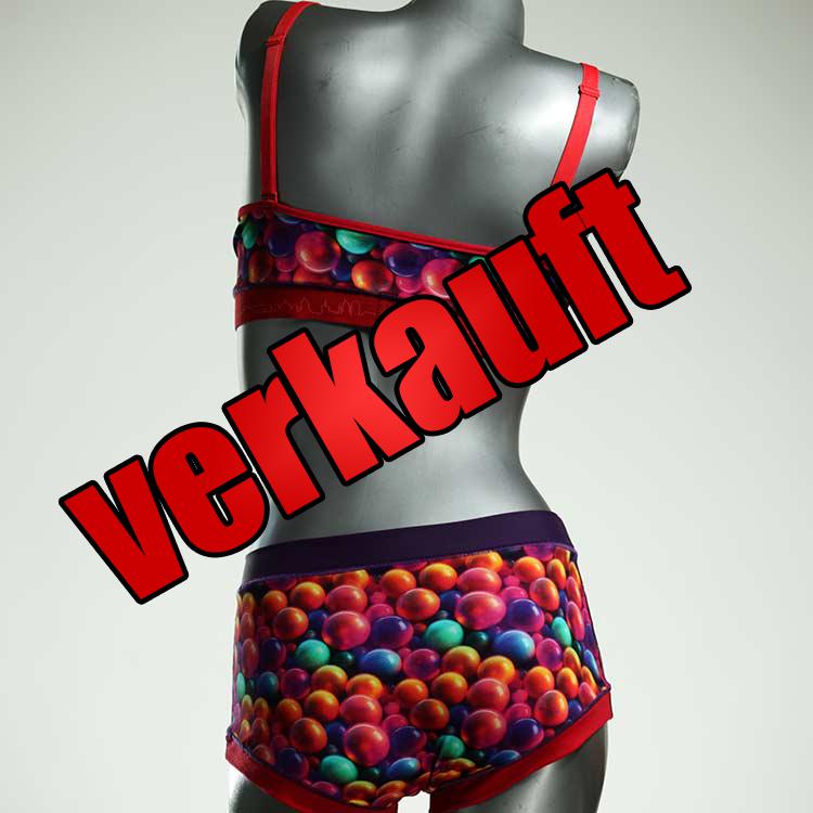 nachhaltige ökologische bunte süße Ensemble mit BH