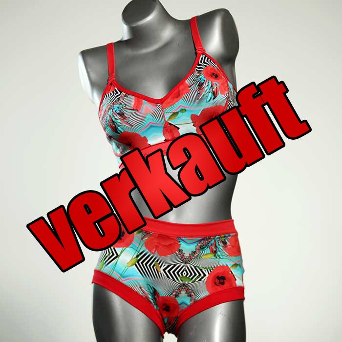 günstige attraktive süße gemusterte Ensemble mit BH