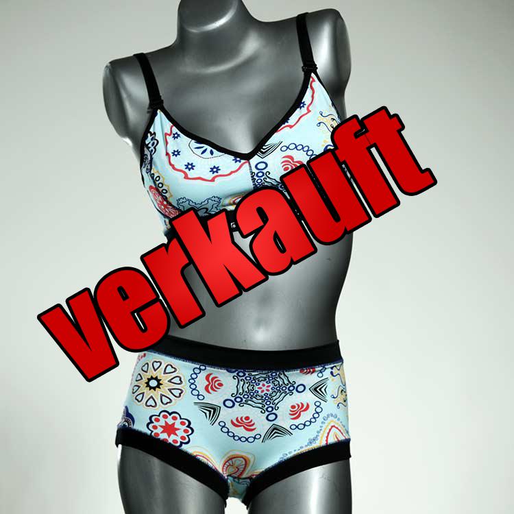 farbige bunte handgemachte sexy Ensemble mit BH
