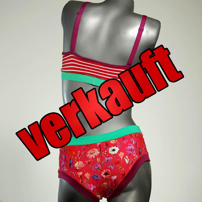 nachhaltige gemusterte bequeme sexy Ensemble mit BH