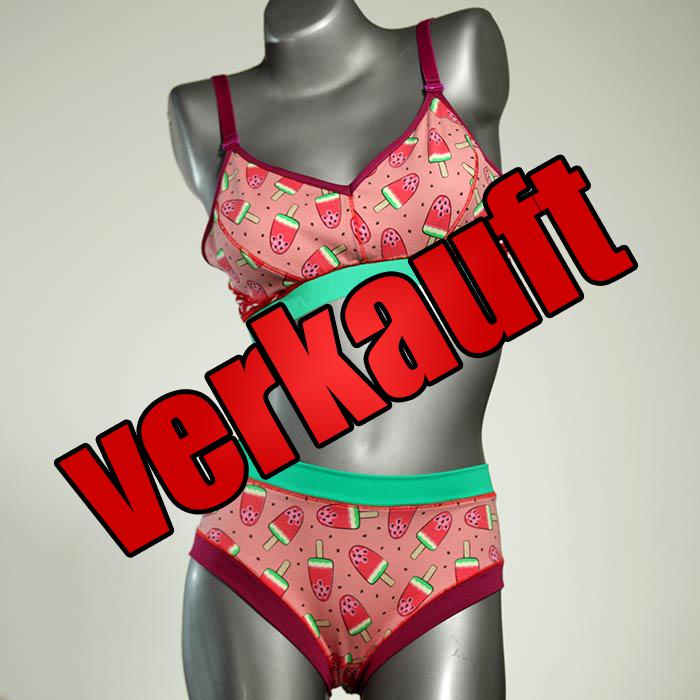 nachhaltige gemusterte bequeme sexy Ensemble mit BH