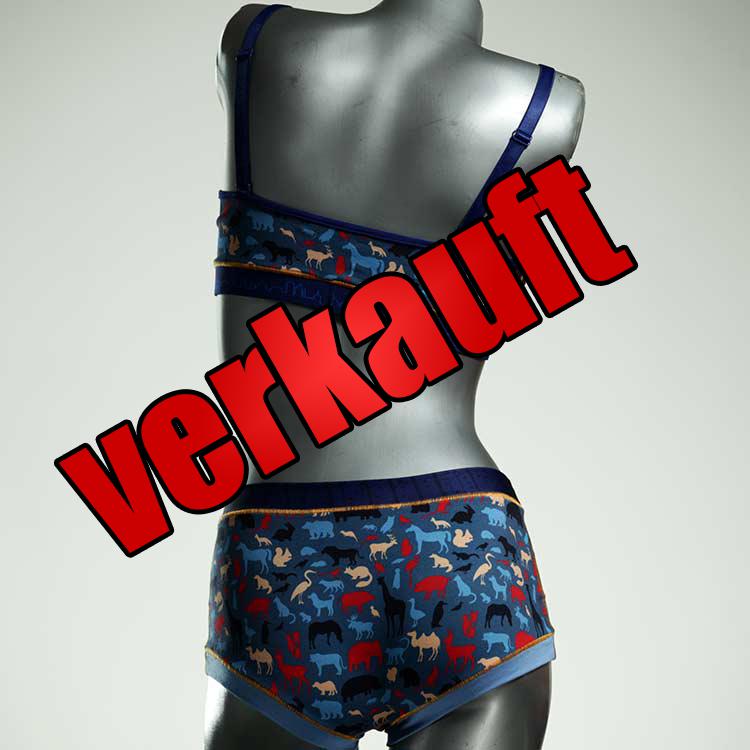 attraktive bunte farbige gemusterte Ensemble mit BH