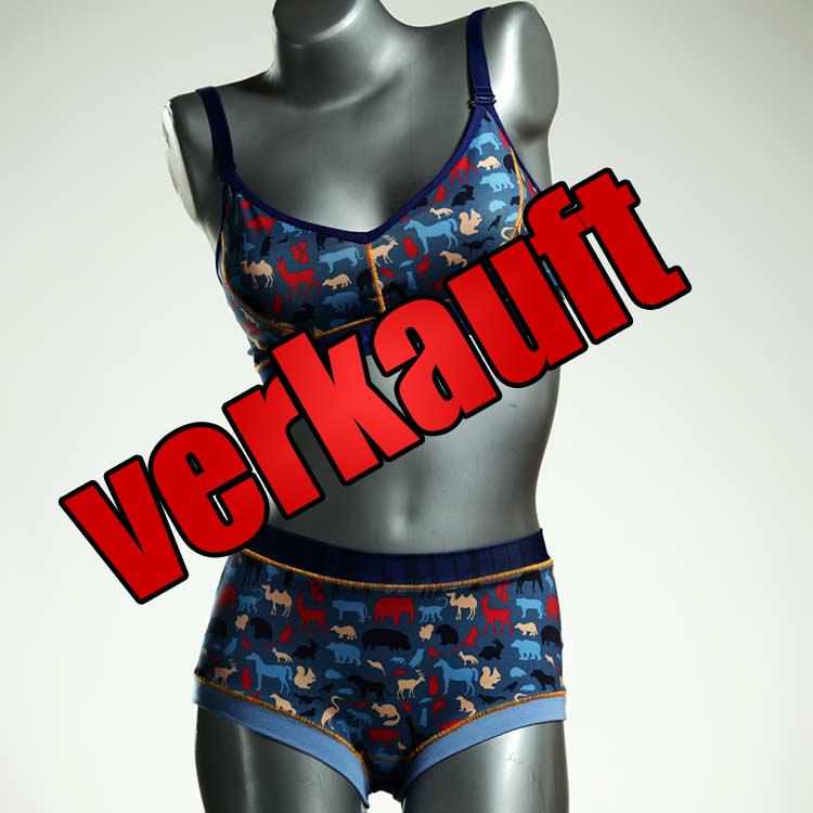 attraktive bunte farbige gemusterte Ensemble mit BH