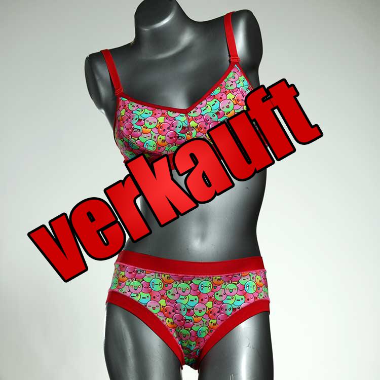 handgemachte gemusterte sexy farbige Ensemble mit BH