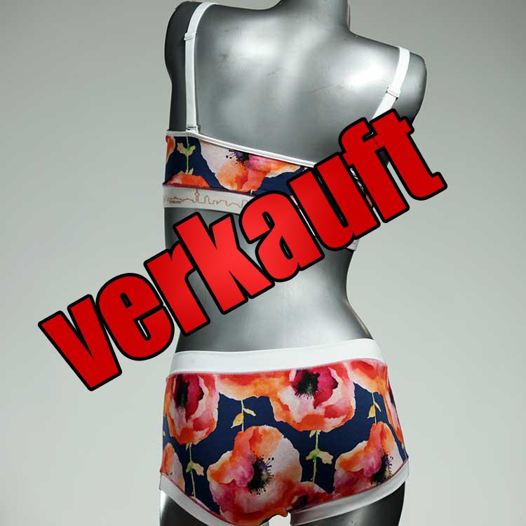 gemusterte ökologische bequeme sexy Ensemble mit BH