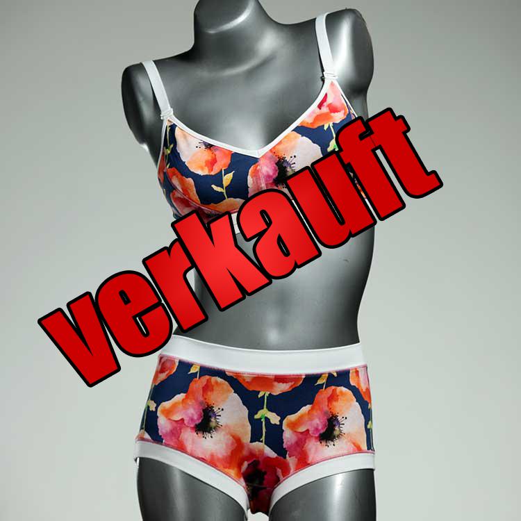 gemusterte ökologische bequeme sexy Ensemble mit BH