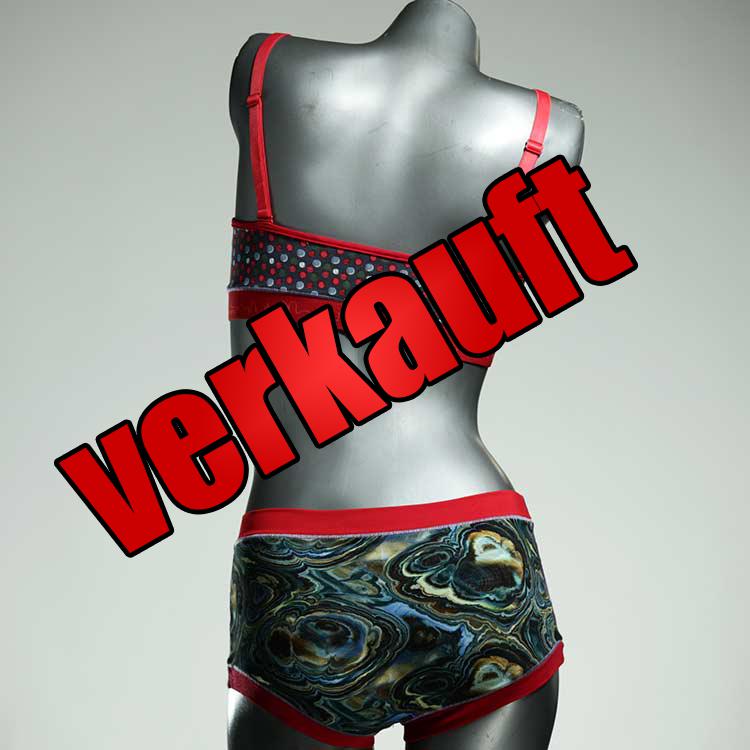 handgemachte günstige bunte gemusterte Ensemble mit BH