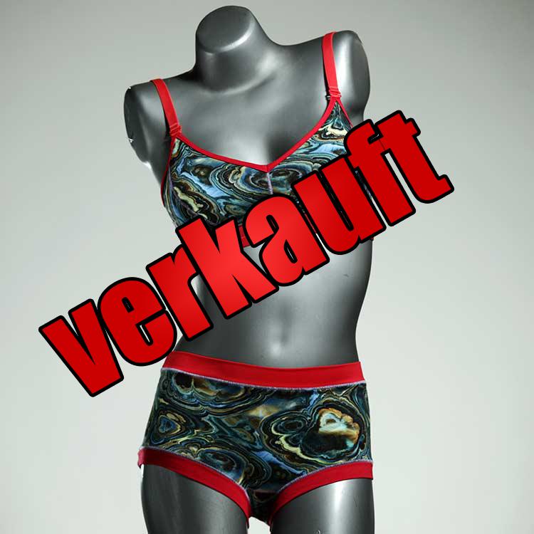 handgemachte günstige bunte gemusterte Ensemble mit BH