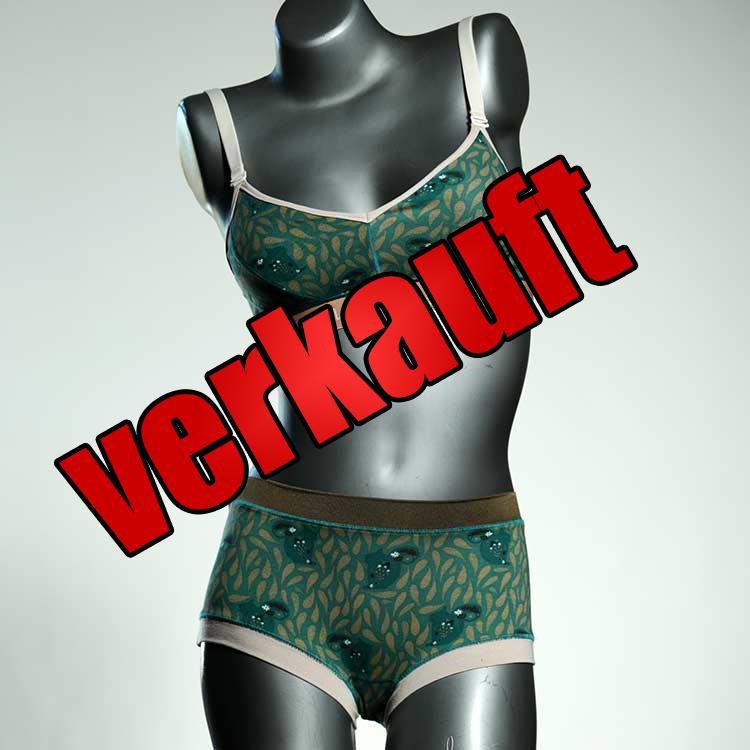günstige ökologische sexy gemusterte Ensemble mit BH