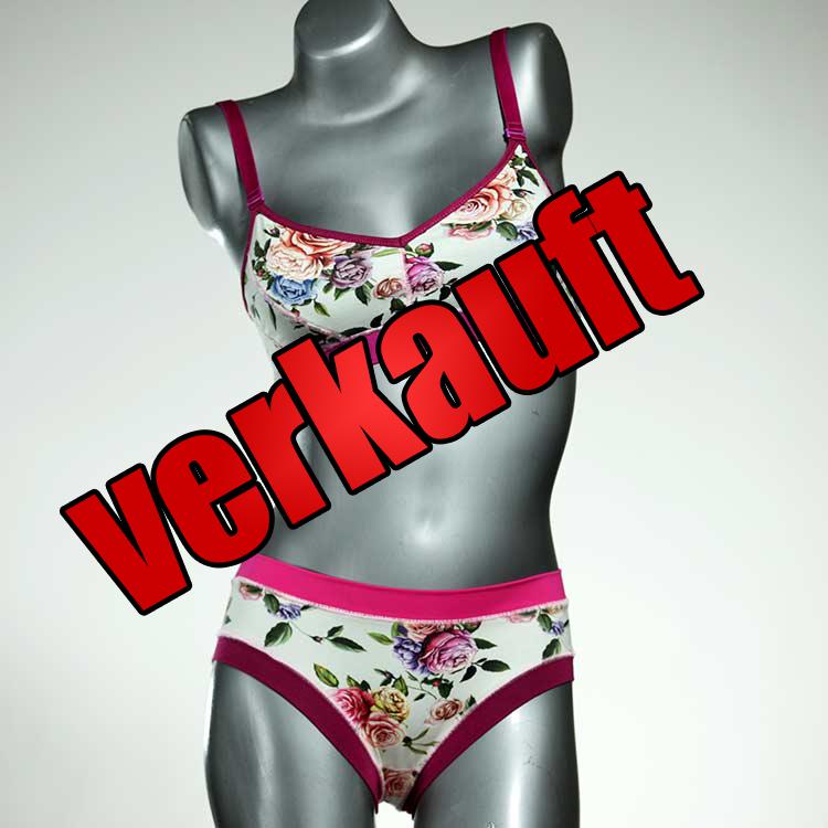 handgemachte bequeme gemusterte schöne Ensemble mit BH