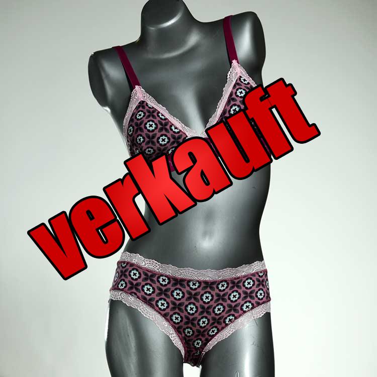 nachhaltige gemusterte bequeme sexy Ensemble mit BH