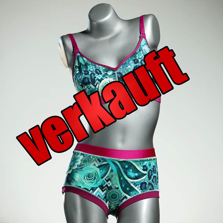 bequeme sexy handgemachte gemusterte Ensemble mit BH