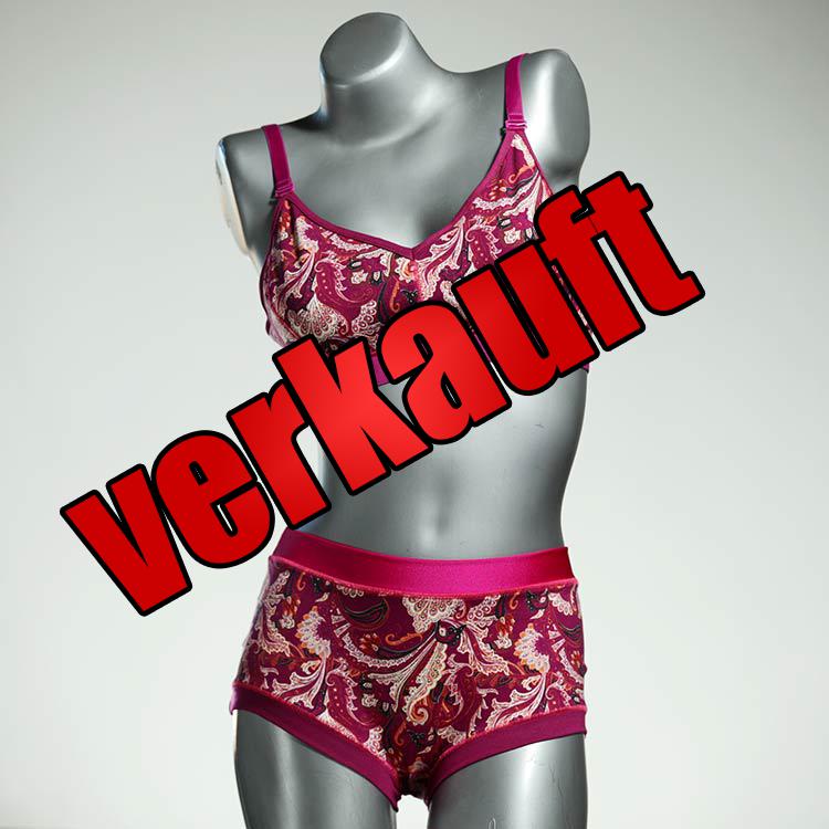 ökologische günstige bunte gemusterte Ensemble mit BH