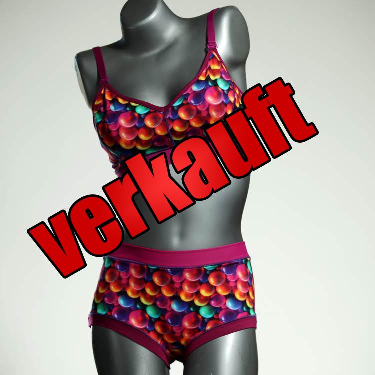 günstige preiswerte ökologische bunte Ensemble mit BH