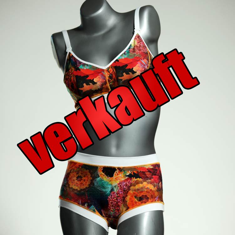 attraktive gemusterte nachhaltige bunte Ensemble mit BH