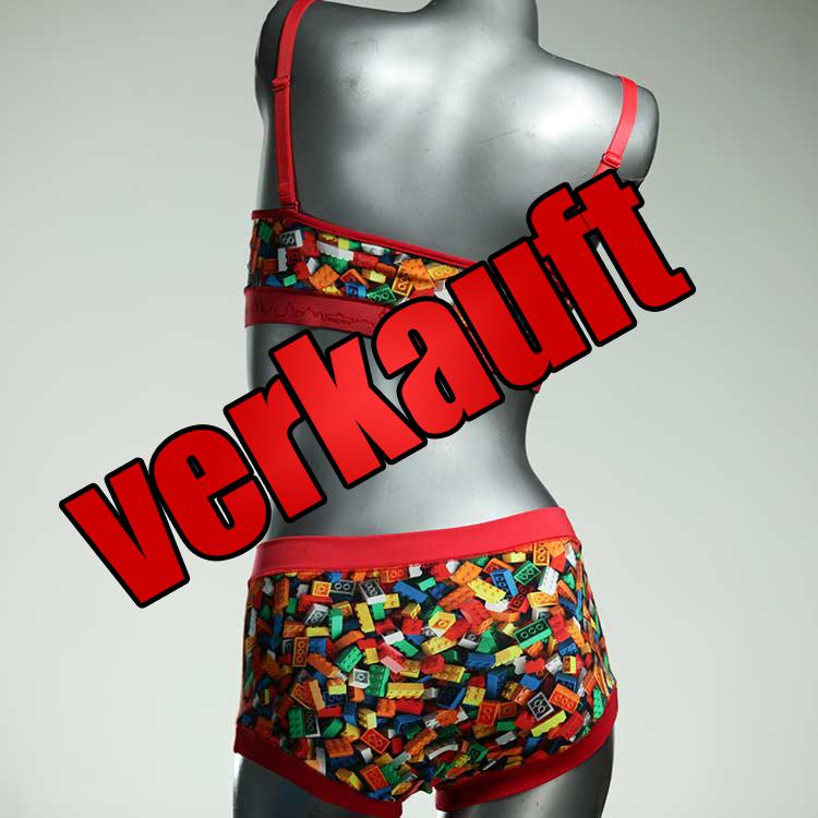 farbige sexy bequeme bunte Ensemble mit BH