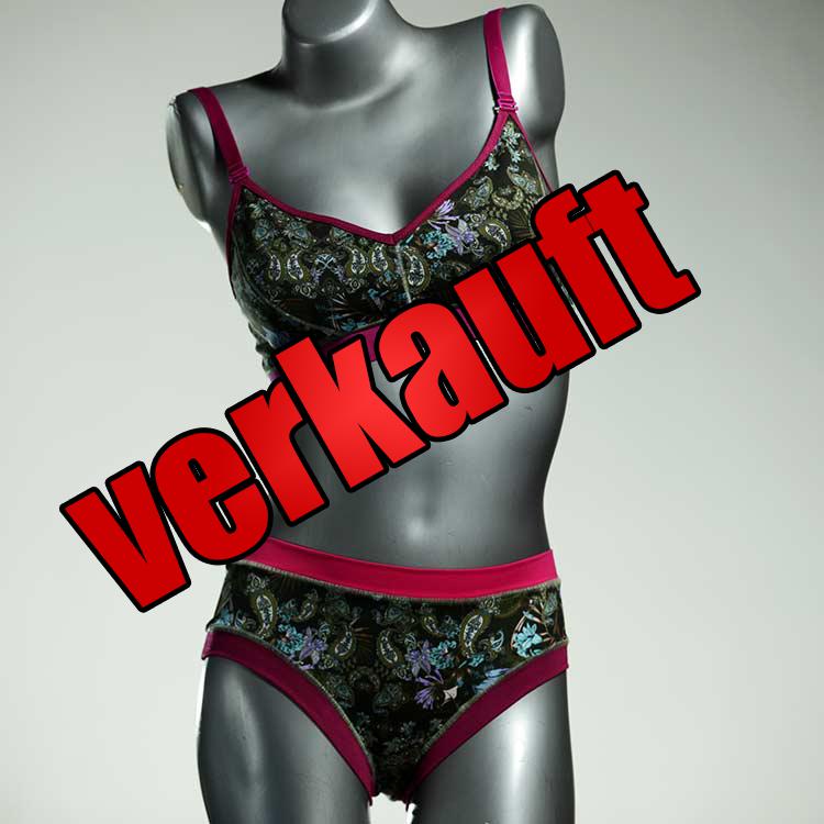 süße handgemachte ökologische bunte Ensemble mit BH