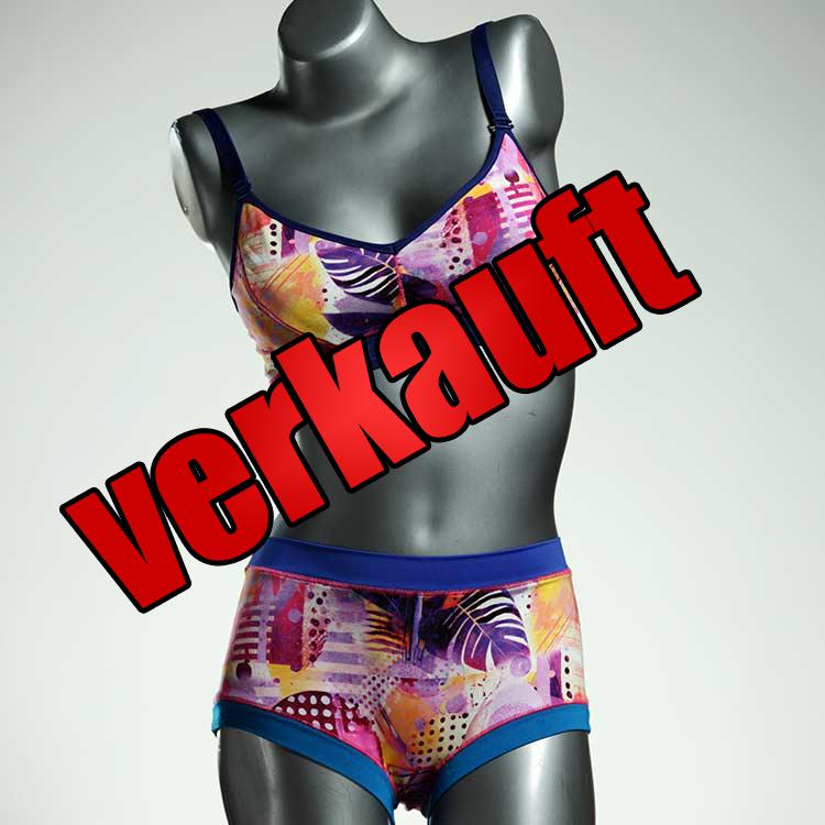 günstige bequeme bunte sexy Ensemble mit BH