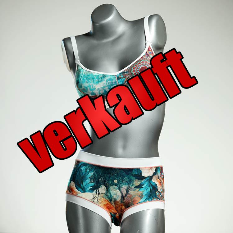 schöne gemusterte ökologische nachhaltige Ensemble mit BH