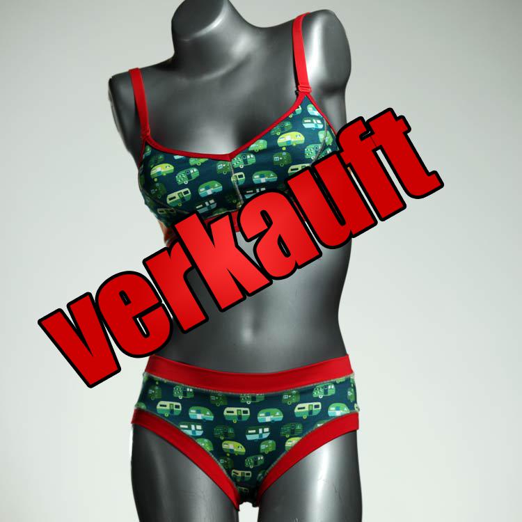 gemusterte sexy ökologische bequeme Ensemble mit BH