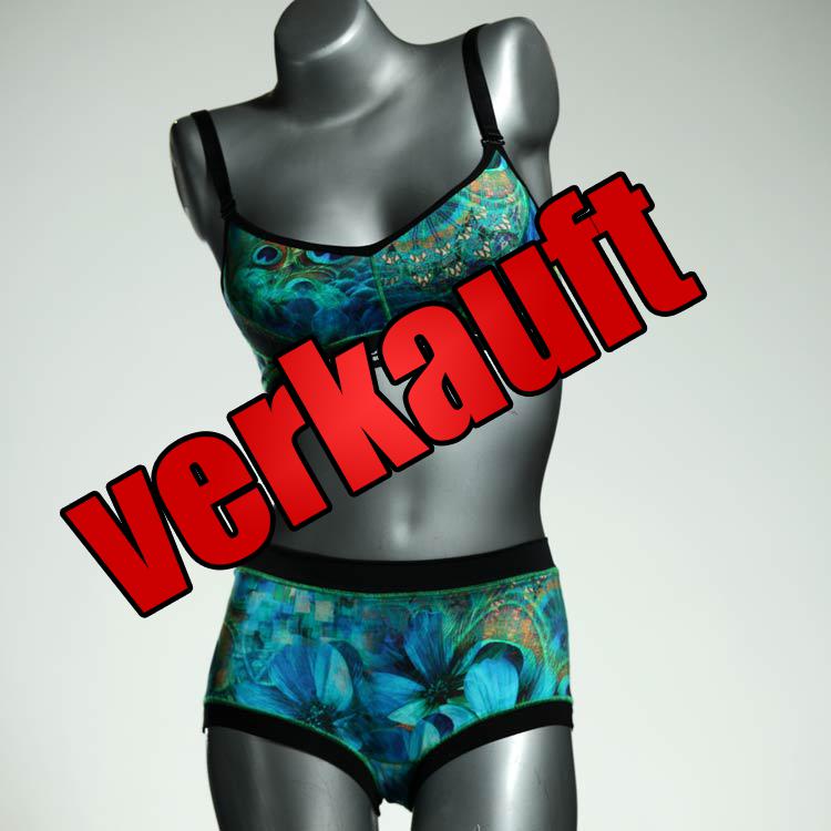 bunte preiswerte nachhaltige gemusterte Ensemble mit BH