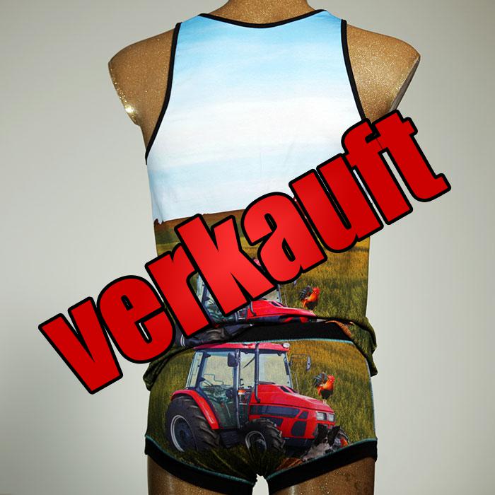 nachhaltiger attraktiver handgemachter bunter Herren Unterwäsche Set aus Baumwolle