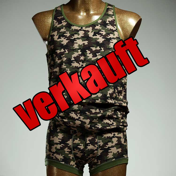 preiswerter handgemachter sexy bunter Herren Unterwäsche Set aus Baumwolle