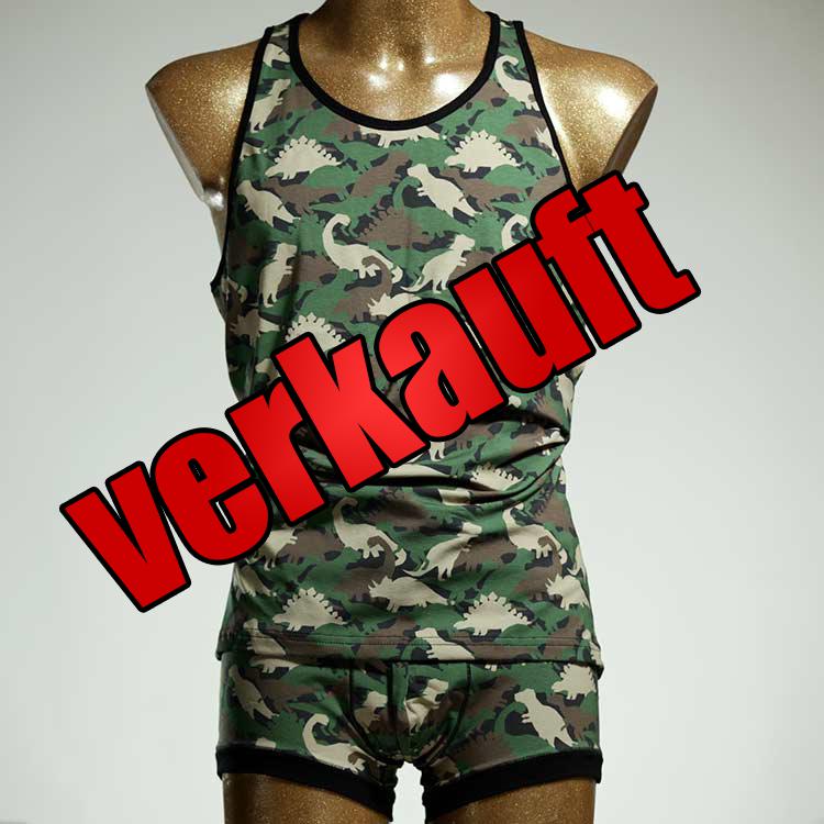 farbiger handgemachter attraktiver süßer Herren Unterwäsche Set aus Baumwolle