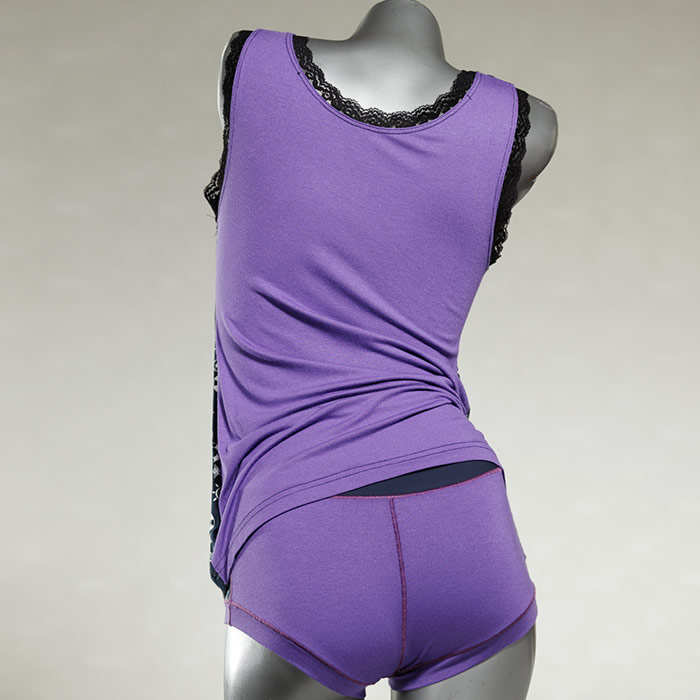 attraktive bequeme  nachhaltige Unterwäsche Set für DamenPanty / Hotpant mit Top aus Baumwolle thumbnail