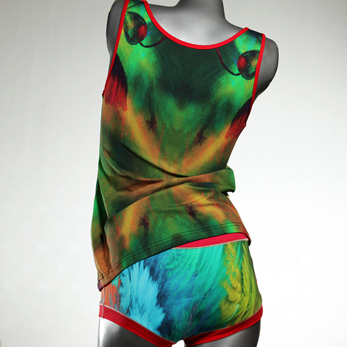 günstige preiswerte attraktive farbige Unterwäsche Set für DamenPanty / Hotpant mit Top aus Baumwolle thumbnail