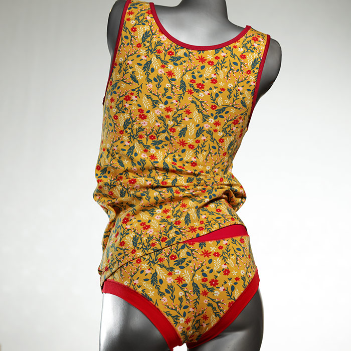 preiswerte  farbige gemusterte Unterwäsche Set für DamenPanty / Hotpant mit Top aus Baumwolle thumbnail