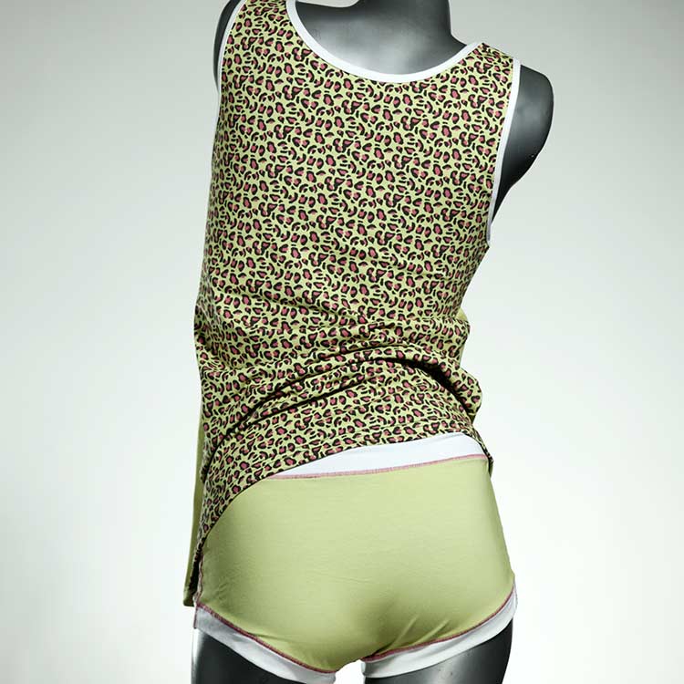süße attraktive preiswerte bequeme Unterwäsche Set für DamenPanty / Hotpant mit Top aus Baumwolle thumbnail