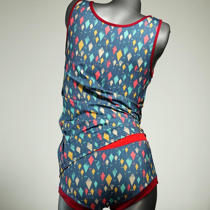 preiswerte sexy gemusterte günstige Unterwäsche Set für DamenPanty / Hotpant mit Top aus Baumwolle thumbnail