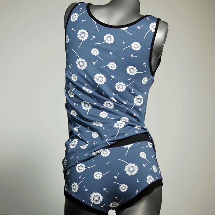 ökologische attraktive  farbige Unterwäsche Set für DamenPanty / Hotpant mit Top aus Baumwolle thumbnail