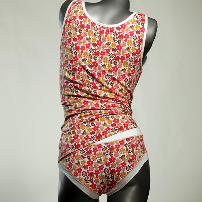 schöne süße attraktive nachhaltige Unterwäsche Set für DamenPanty / Hotpant mit Top aus Baumwolle thumbnail