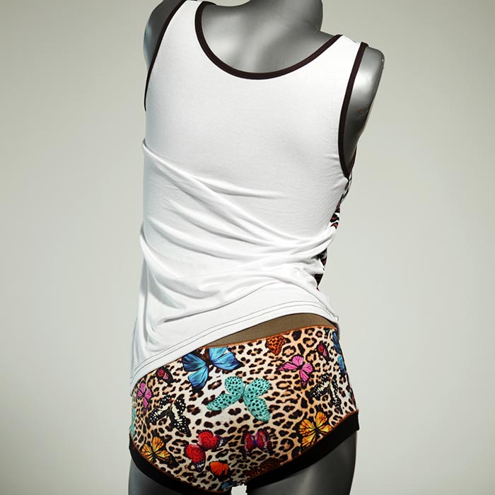 attraktive gemusterte  handgemachte Unterwäsche Set für DamenPanty / Hotpant mit Top aus Baumwolle thumbnail